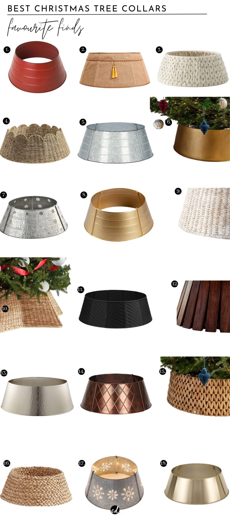 18 Best Christmas Tree Collars To Finish Off Your Tree Chloe Dominik