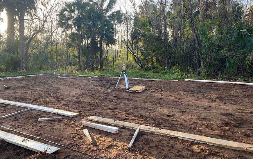 Geneva, FL 60′ x 30′ Metal Building Foundation Slab Chobee Outfitters