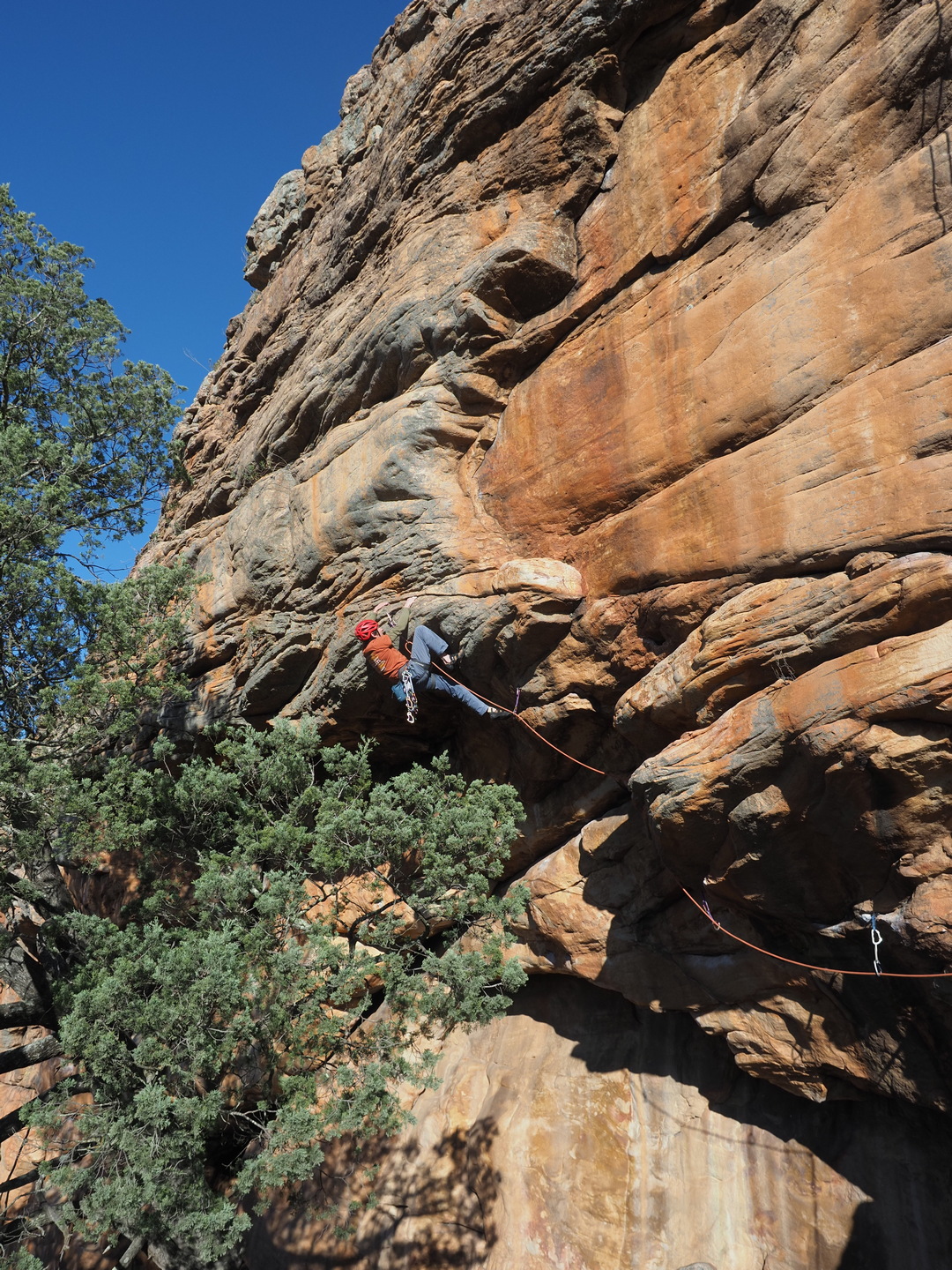 Chockstone Rock Climbing in Victoria, Australia.