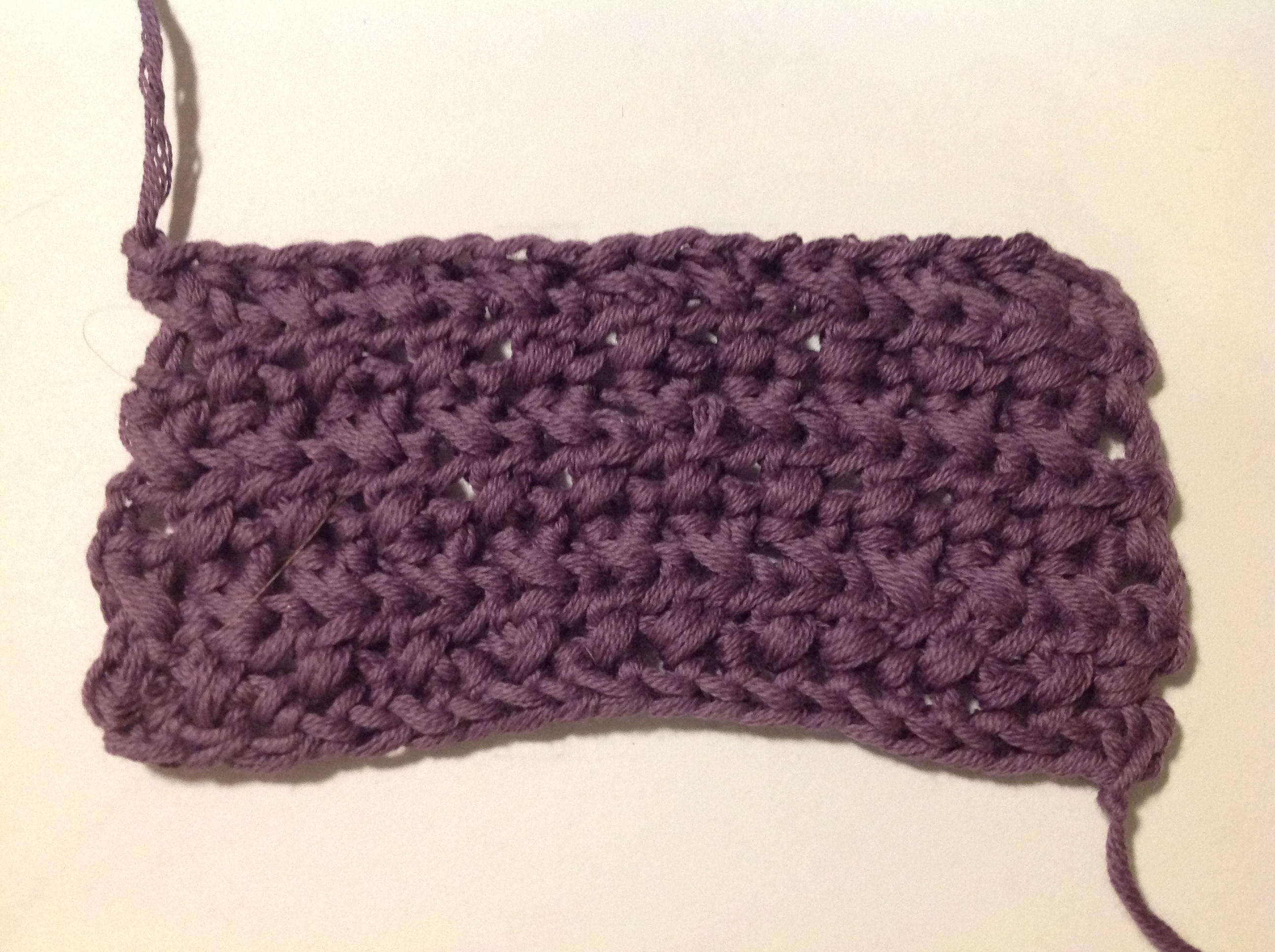 C17 Day 47 Crossed half treble crochet stitch — Chocolate and Vodka