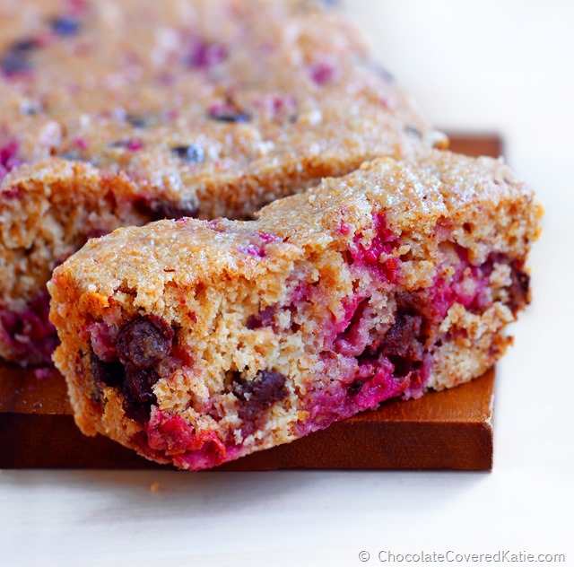 LowFat Chocolate Chip Raspberry Quick Bread