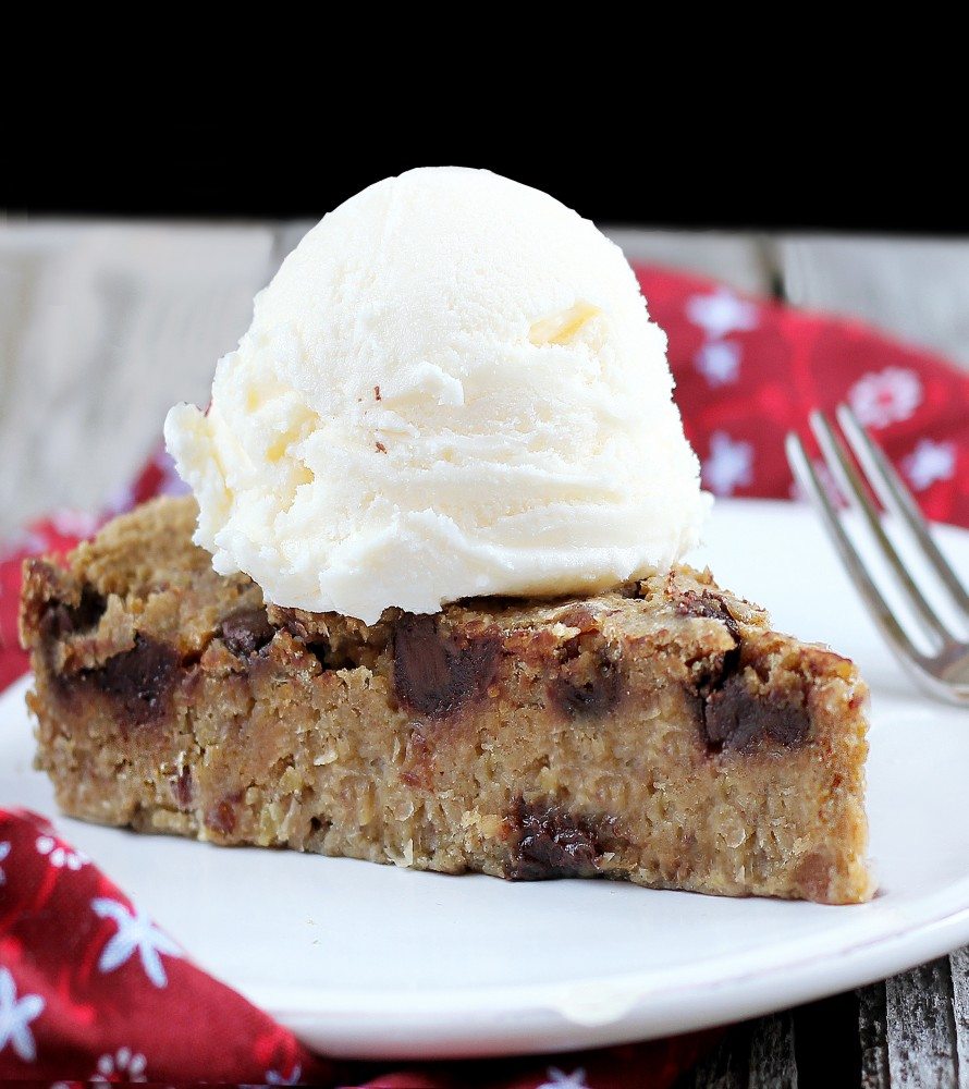 Chocolate Chip Cookie Pie... Without Sugar!