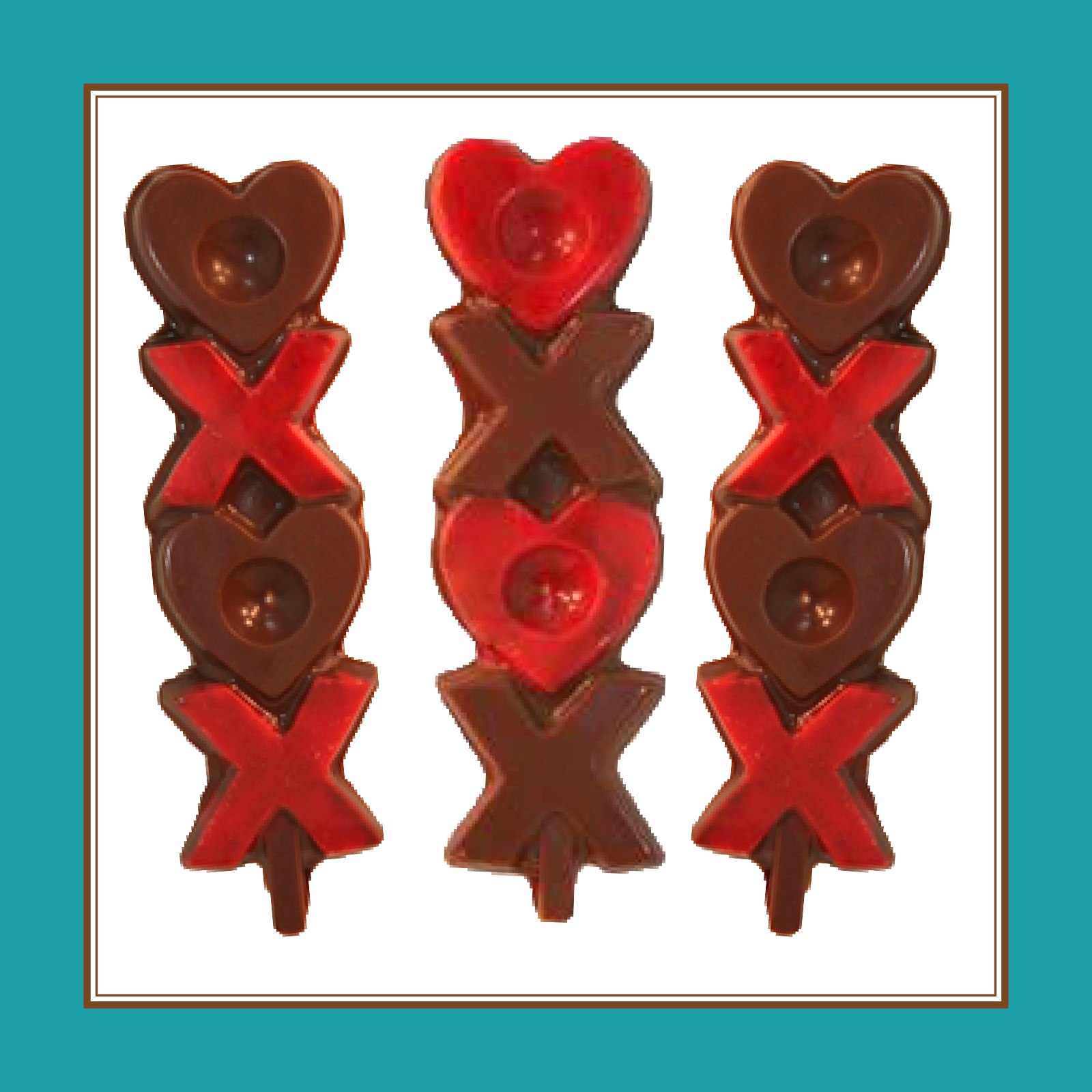 XOXO Pop, Milk Chocolate Chocolates by Leopold, Inc.