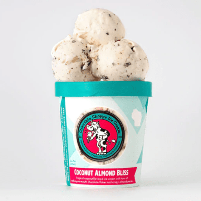 Coconut Almond Bliss Pints Chocolate Shoppe Ice Cream