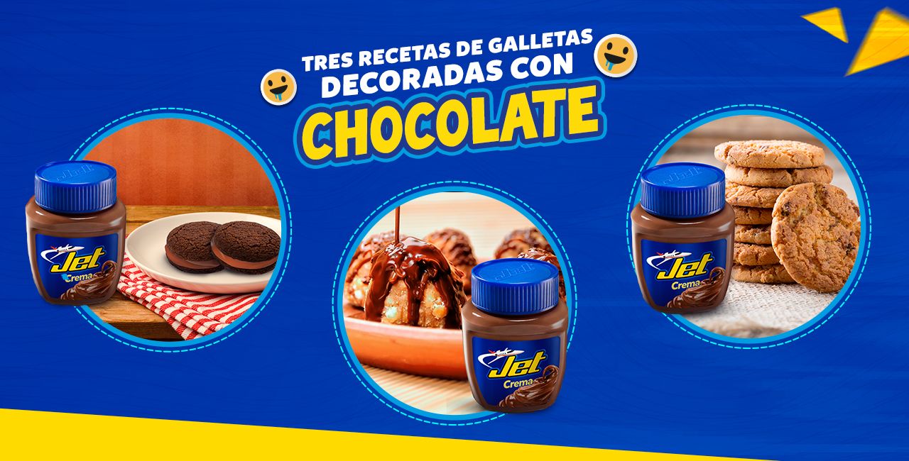 Recetas de Galletas Decoradas con Chocolate Chocolates JET