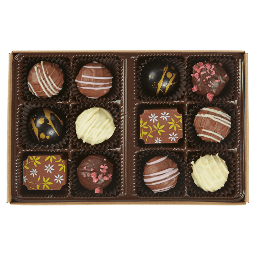 Signature Truffles, 12 Pc Box Of Handmade Chocolates — Candies