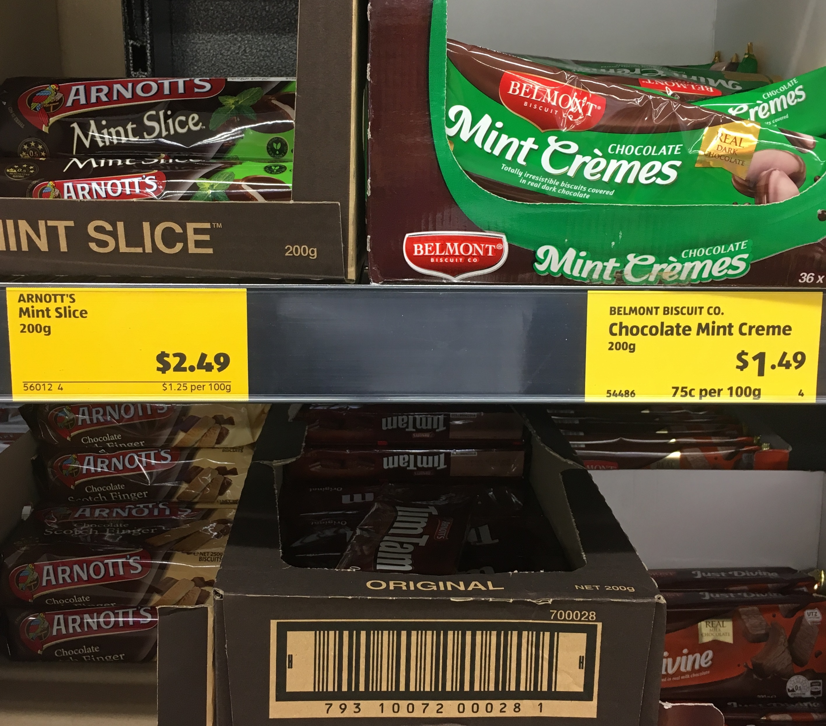 ALDI making unit prices on shelf labels much less easy to notice and