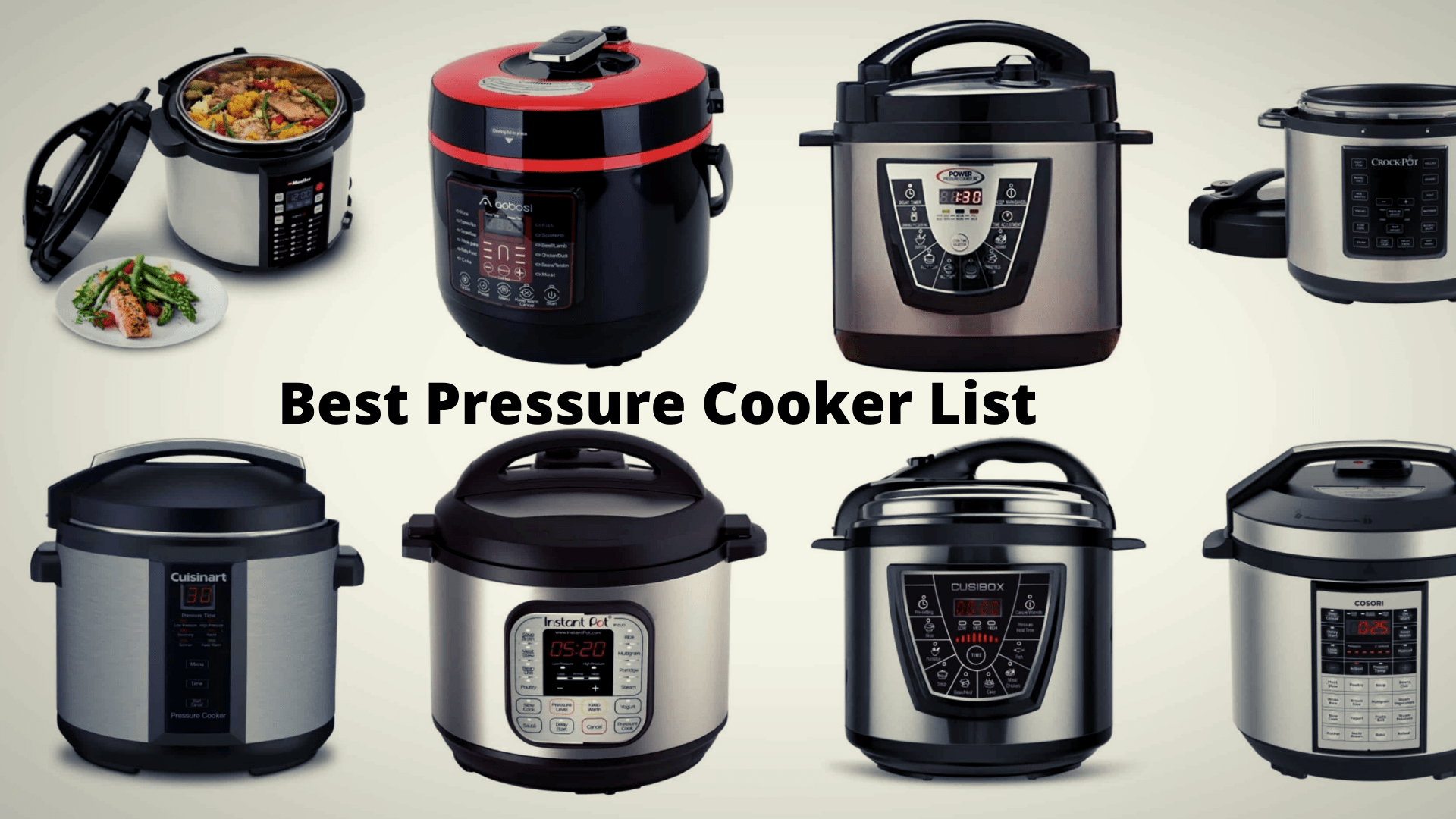 Best Pressure Cooker List Expectations vs. Reality Pressure Cooker