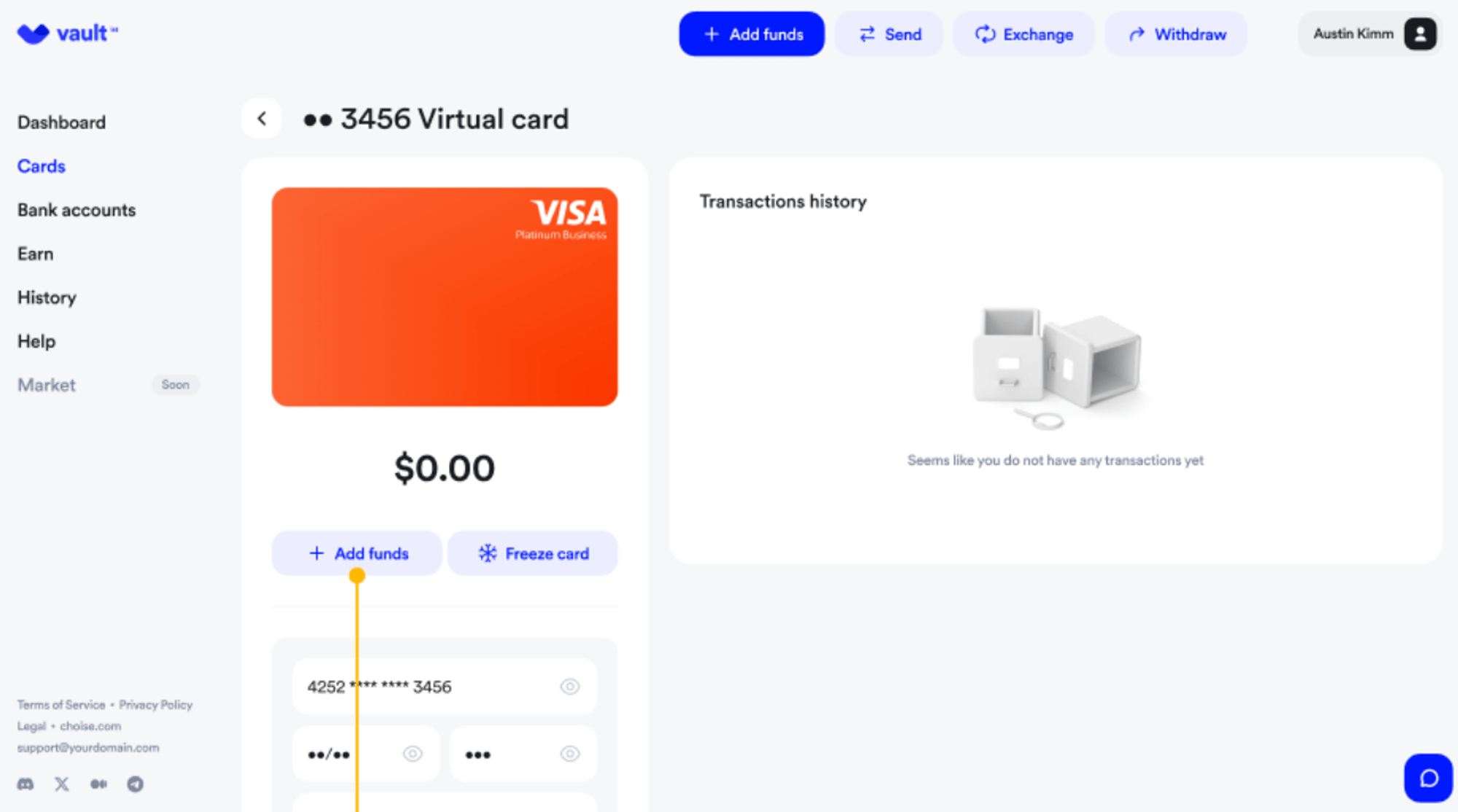How to top up my Visa Platinum Card? Crypterium Help