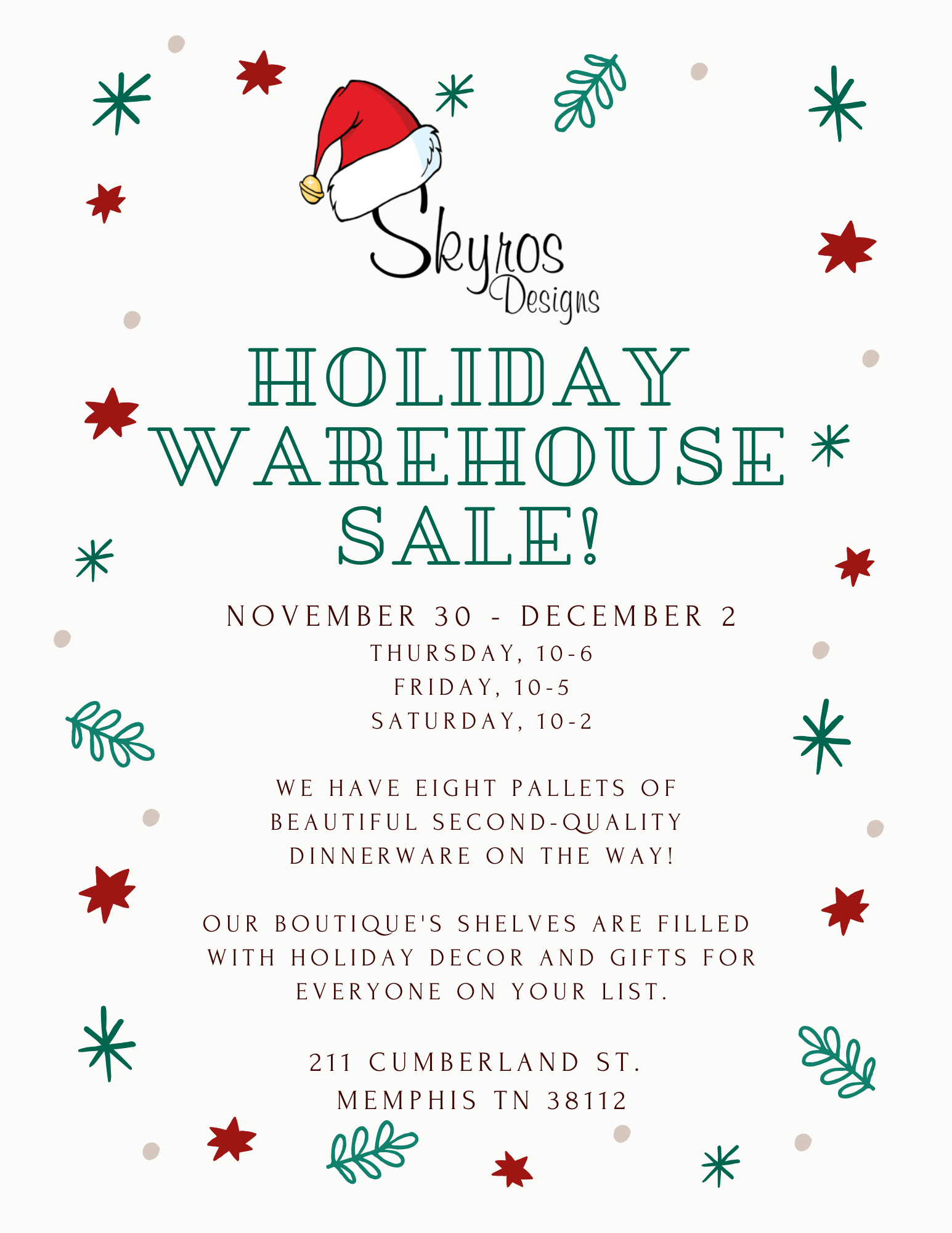Skyros Designs Warehouse Sale Choose901