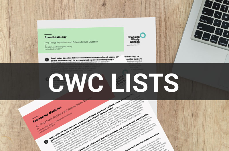 Otolaryngology Choosing Wisely Canada