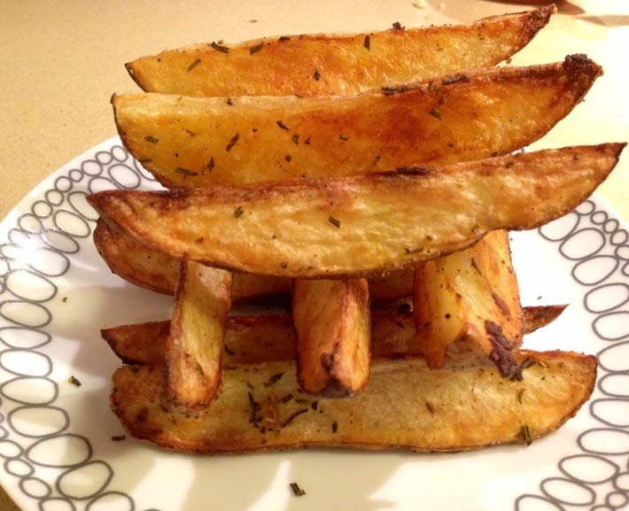 Garlic Rosemary Oven Fries Chop Happy