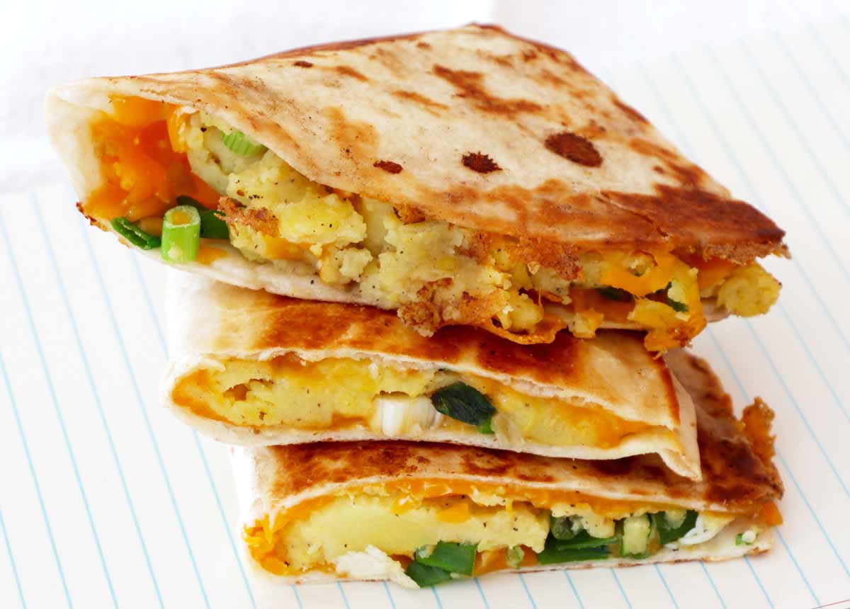 Mashed Potato Quesadillas Chop Happy