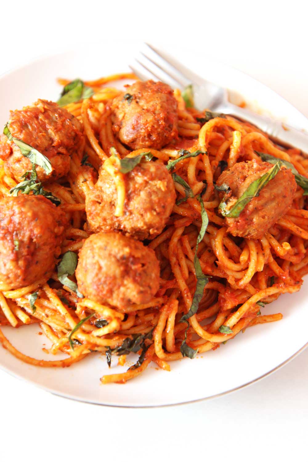 Slow Cooker Spaghetti and Meatballs (3 Ingredient Recipe) Chop Happy