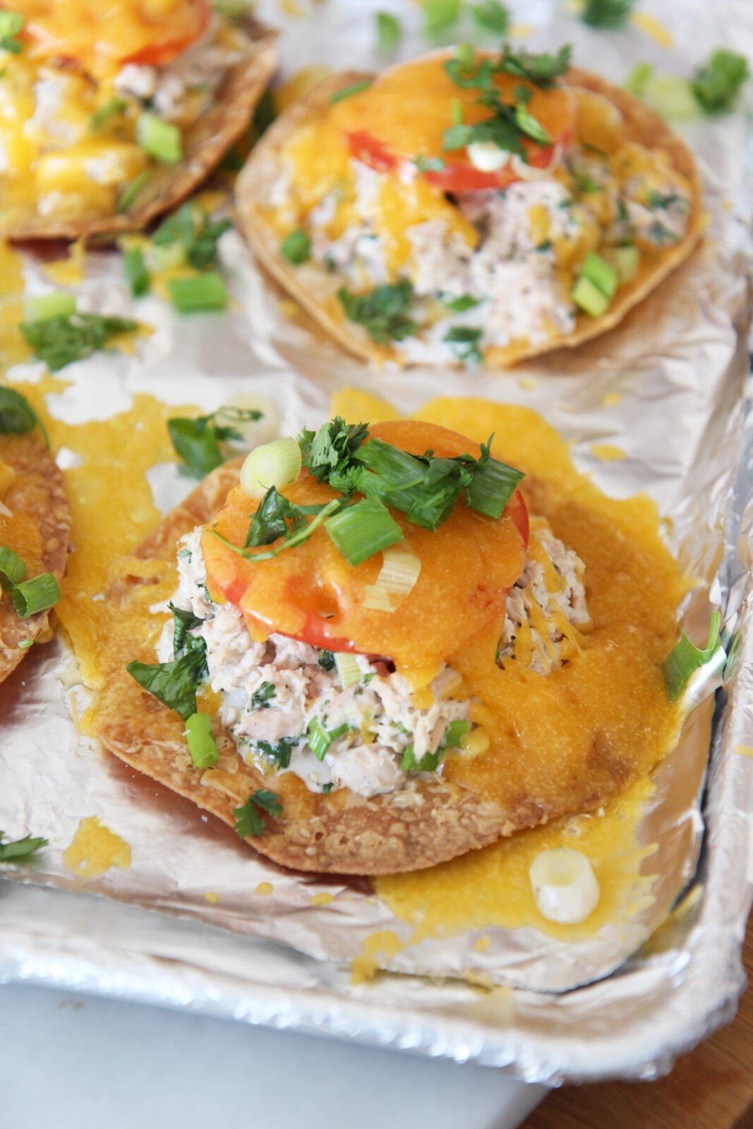 Cheesy Tuna Melt Tostadas Chop Happy