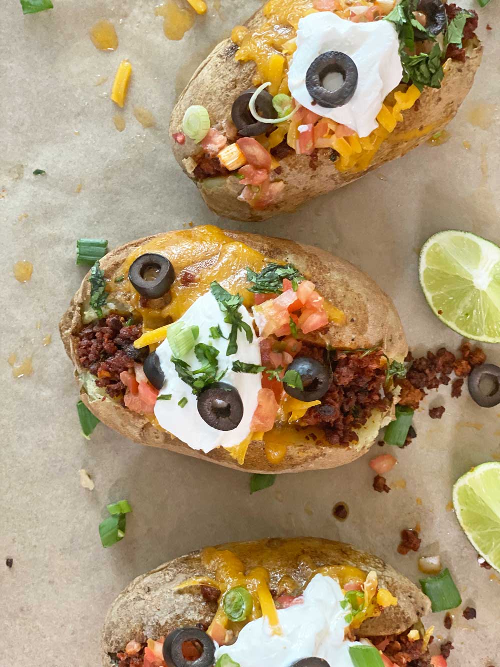 Easy Cheesy Baked Potato Tacos Chop Happy