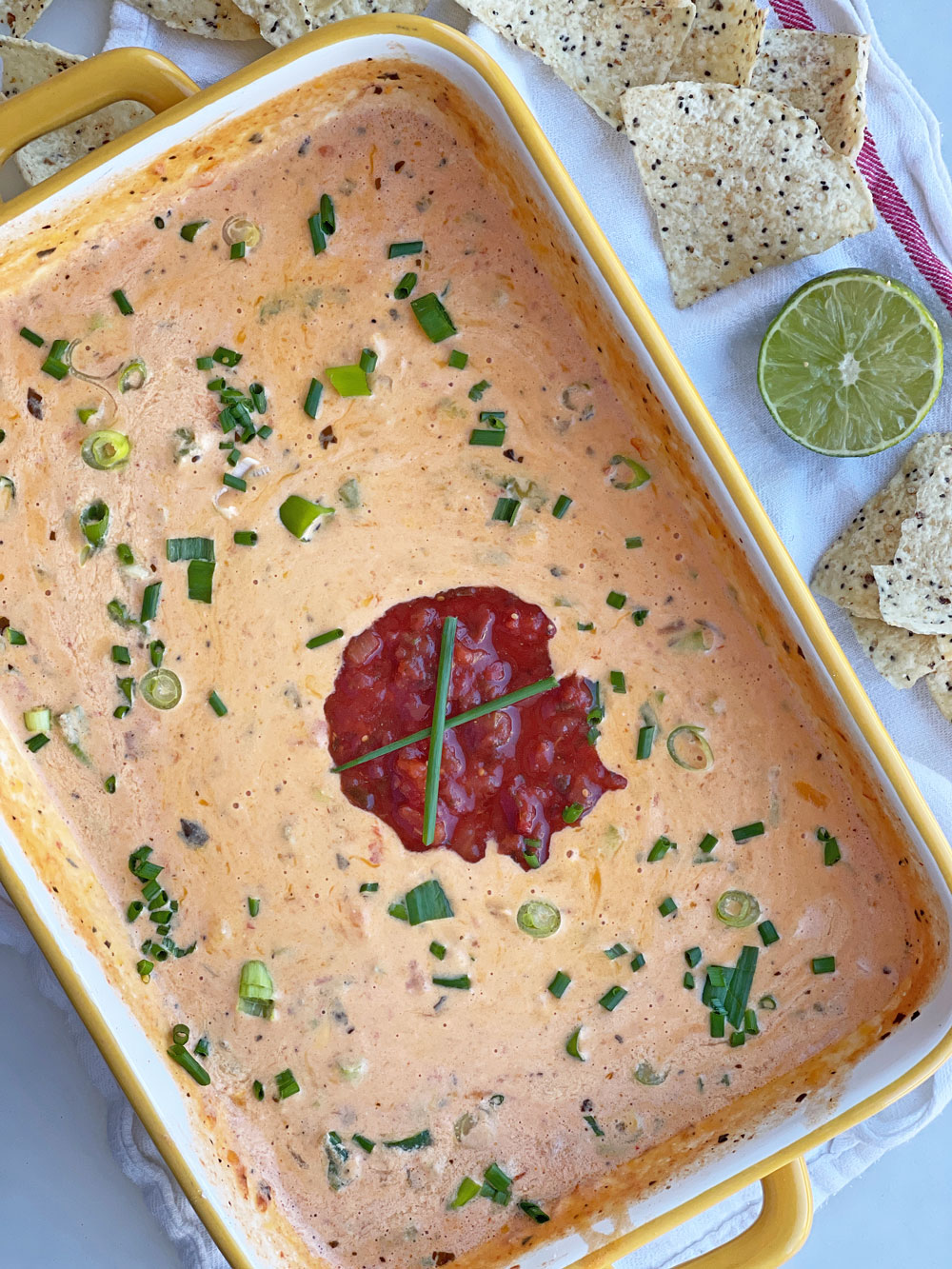 Easy Baked Queso Dip Hack Chop Happy