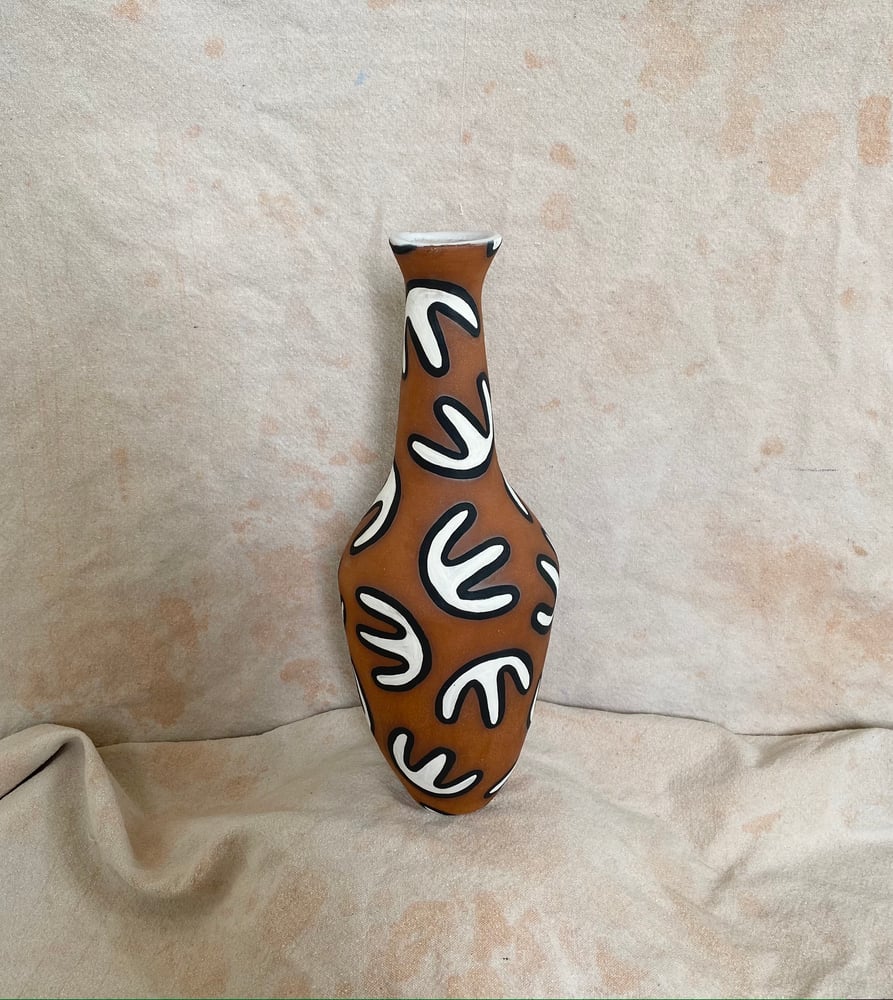 18 Red Tall Vase Choplet Ceramic Studio & Gallery