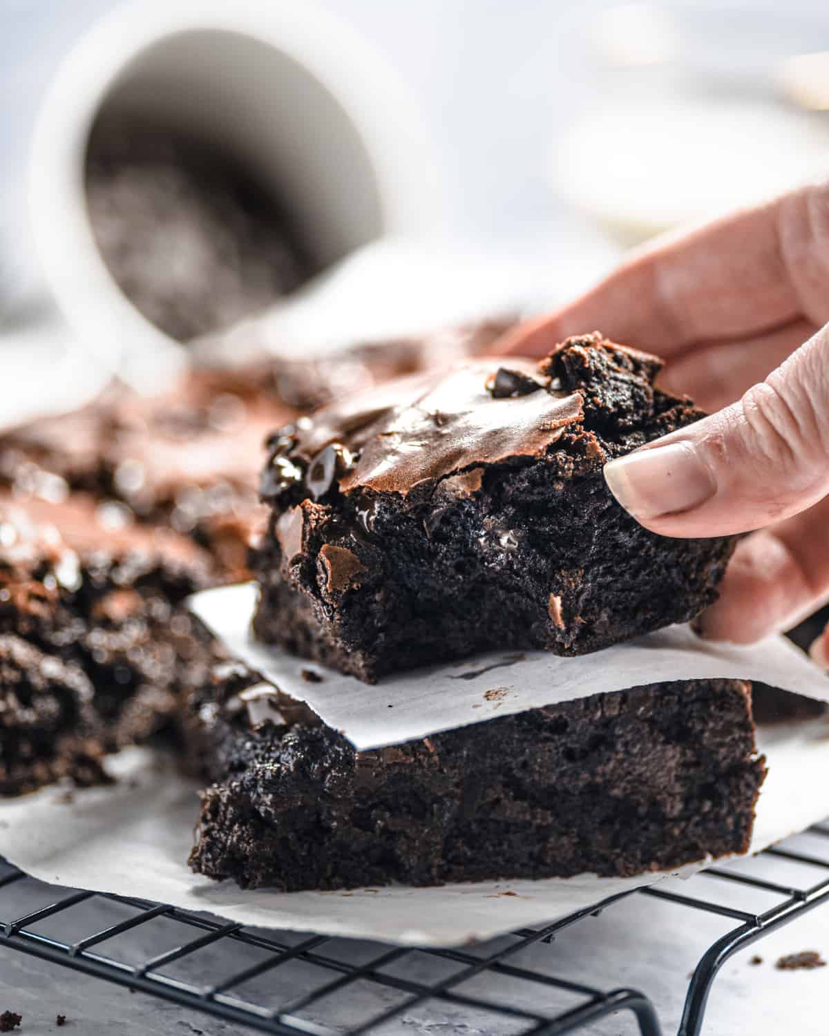 Dark Chocolate Brownies Perfectly Gooey and Chewy Chopnotch