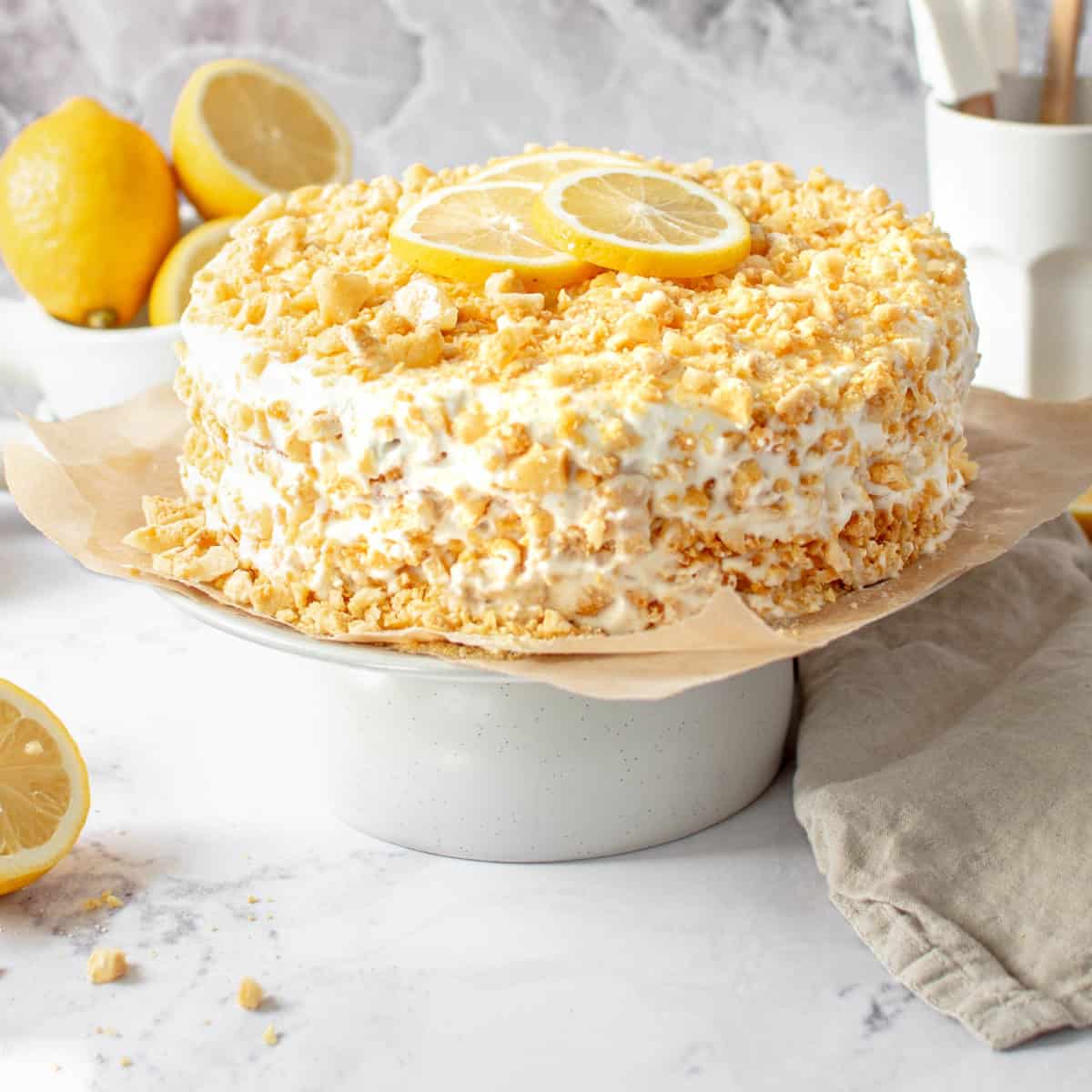 Lemon Crunch Cake A Delightfully Crunch Topping Chopnotch