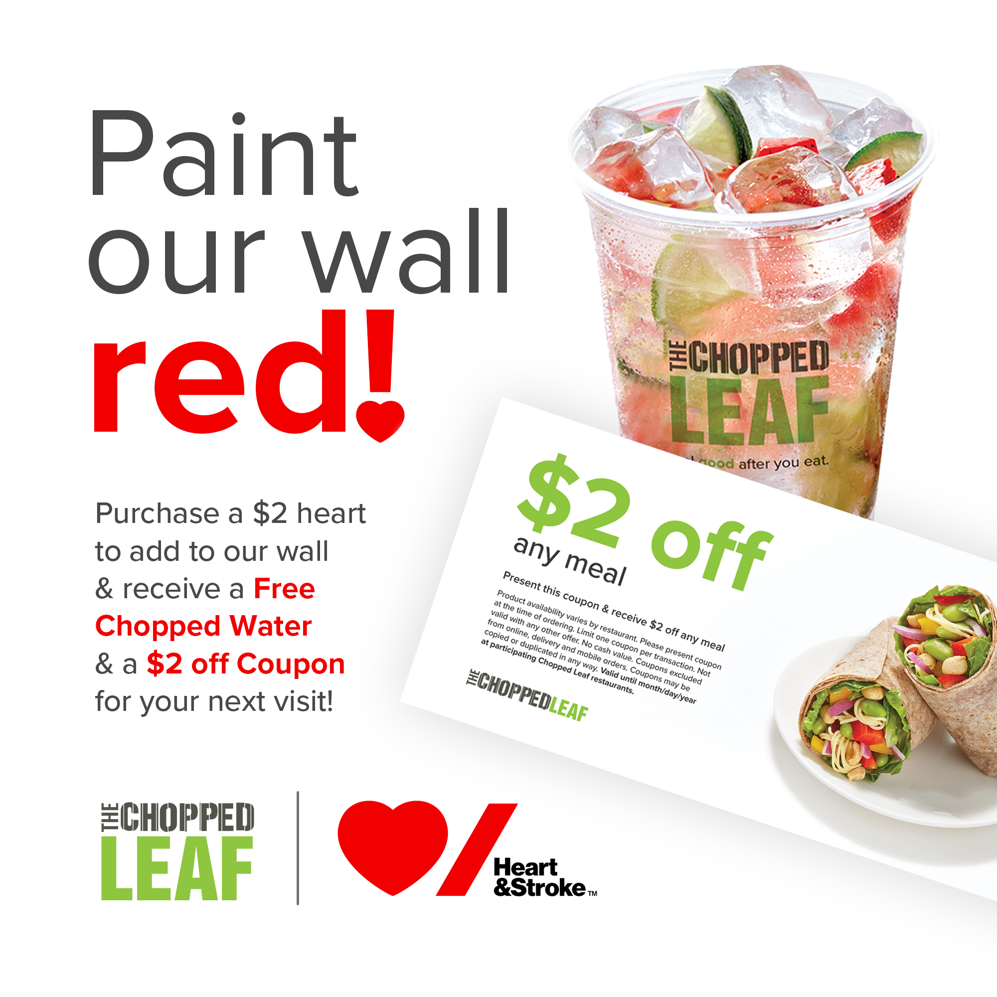 Paint the Wall Red at The Chopped Leaf in February The Chopped Leaf