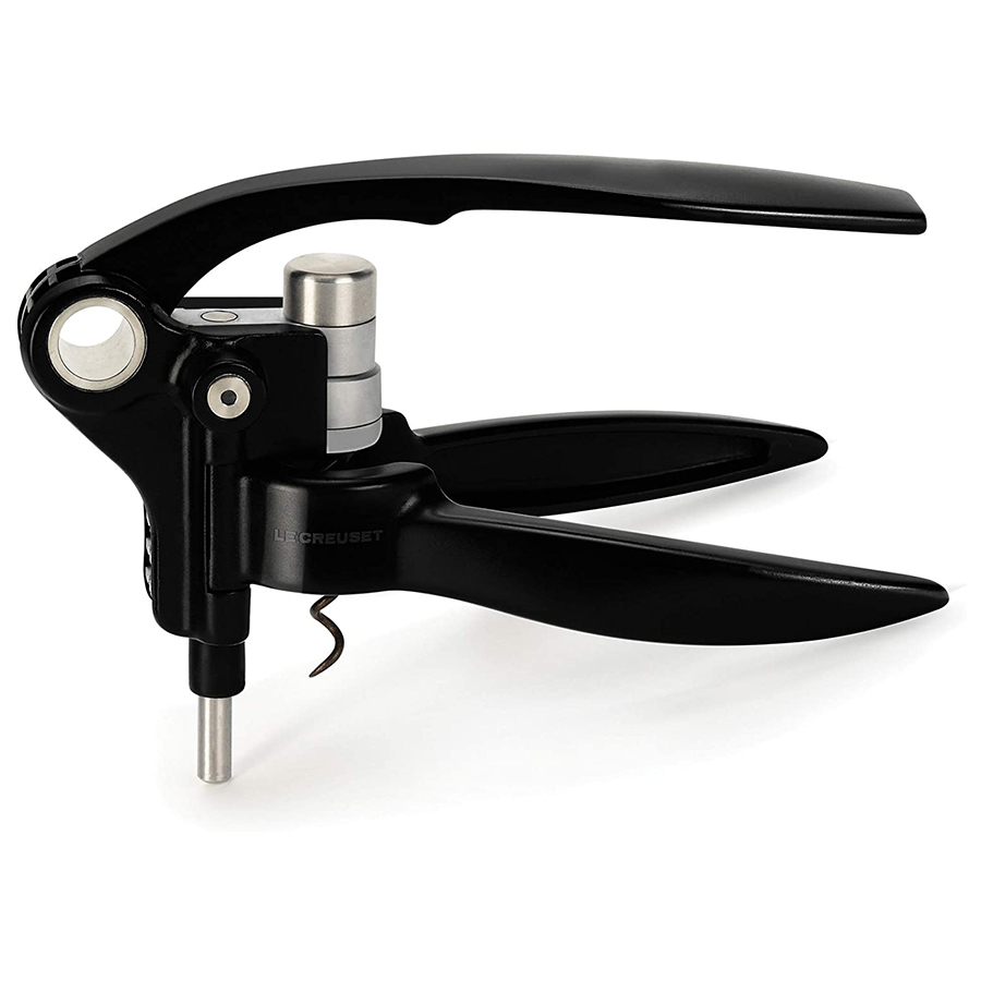 Le Creuset Lever Style Corkscrew Wine Bottle Opener Chop Simmer
