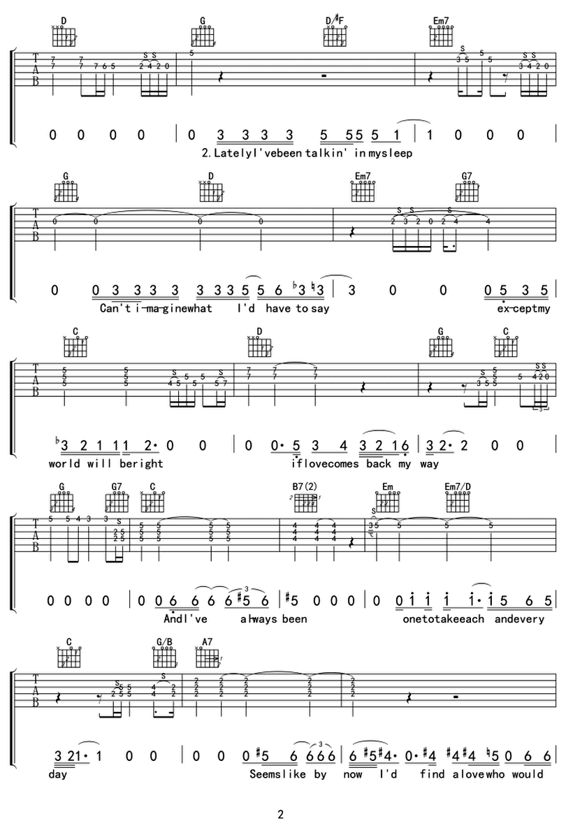 Running on Faith Eric Clapton 吉他谱 Chord4