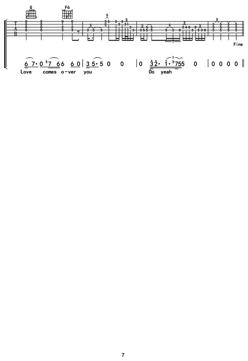 Running on Faith Eric Clapton 吉他谱 Chord4