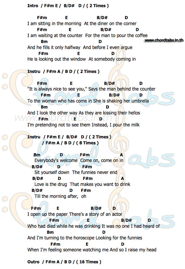 Tom's_Dinerคอร์ด คอร์ด Tom's_Diner Moroder