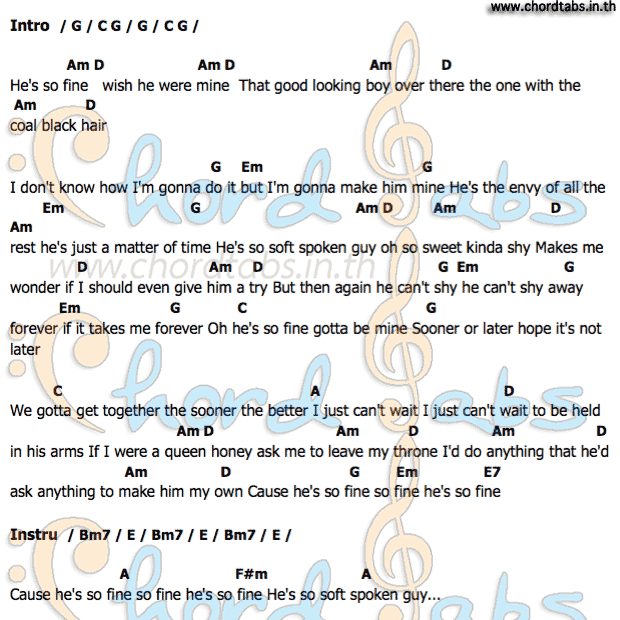 He’s_So_Fineคอร์ด คอร์ด He’s_So_Fine Jody Miller