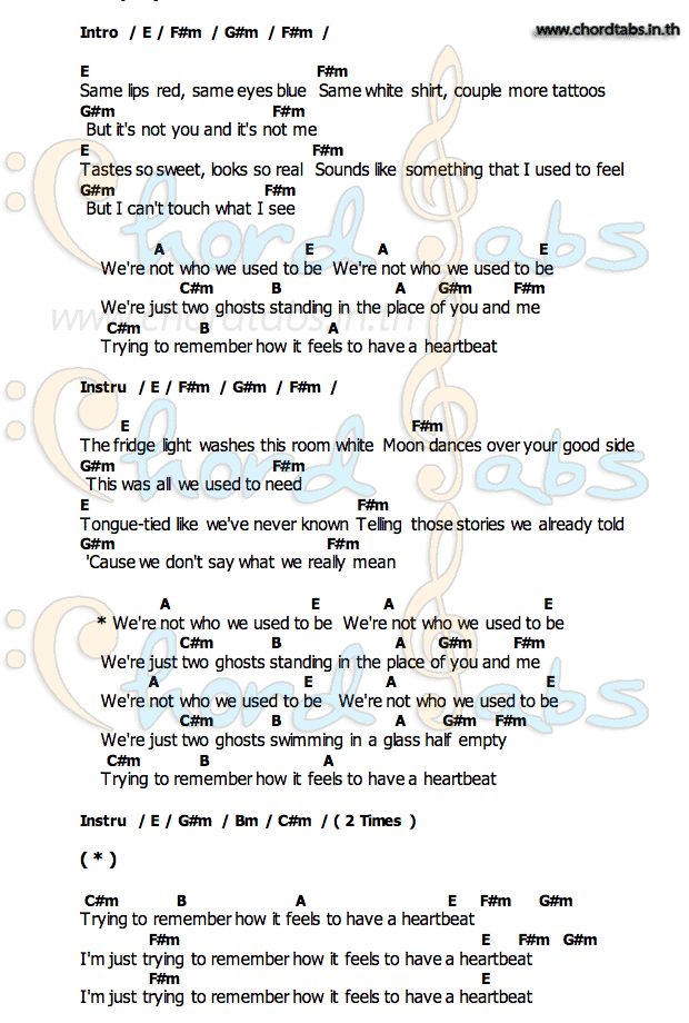 Two_Ghostsคอร์ด คอร์ด Two_Ghosts Harry Styles