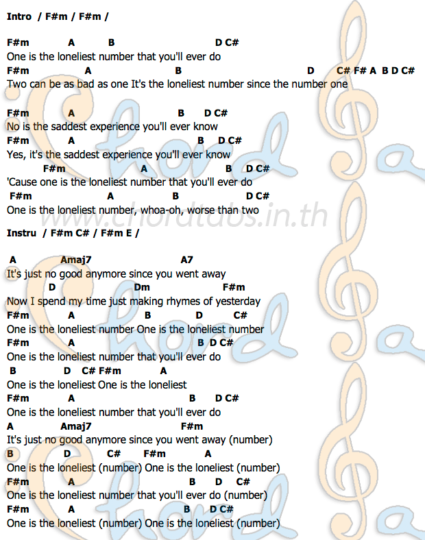 Oneคอร์ด คอร์ด One Three Dog Night