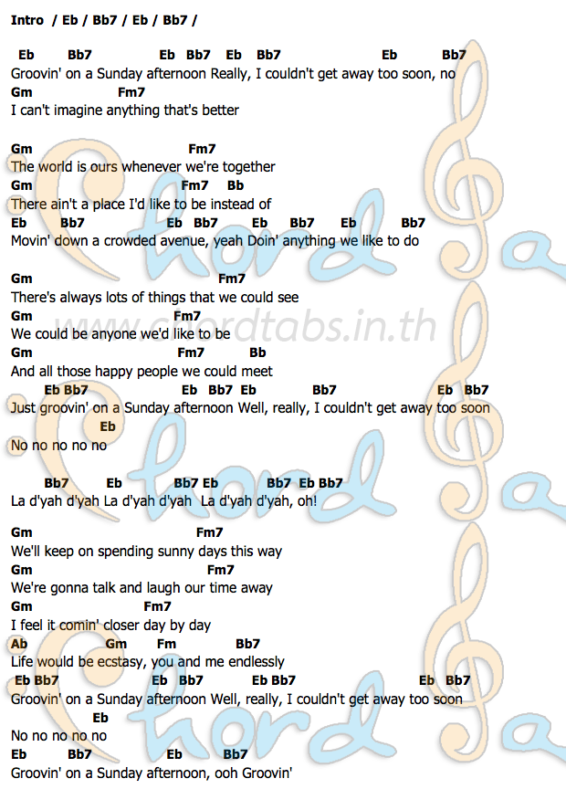 Groovin'คอร์ดอูคูเลเล่ คอร์ดอูคูเลเล่ Groovin' Petula Clark