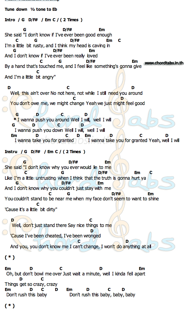 Push Matchbox 20 Guitar Chords