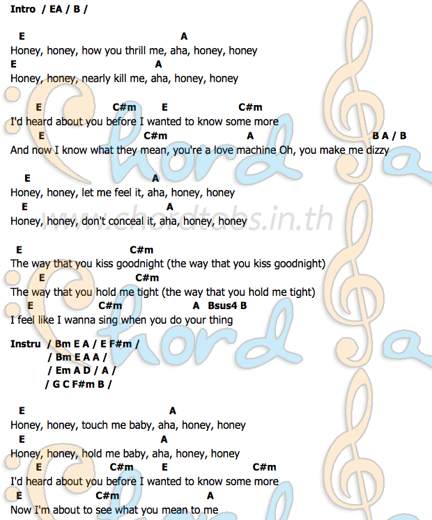 Honey Honeyคอร์ด คอร์ด Honey Honey Amanda seyfried