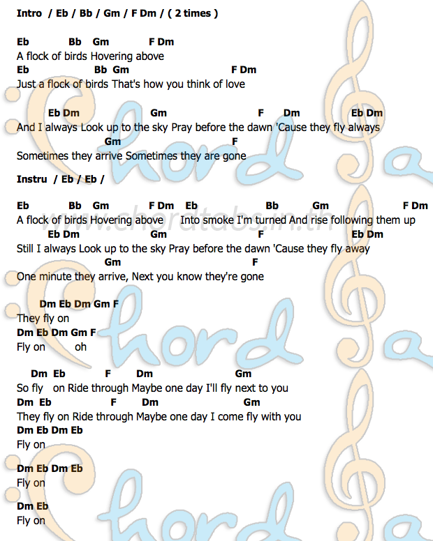 Oคอร์ด คอร์ด O Coldplay