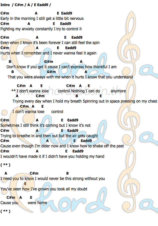 Controlคอร์ด คอร์ด Control Zoe Wees