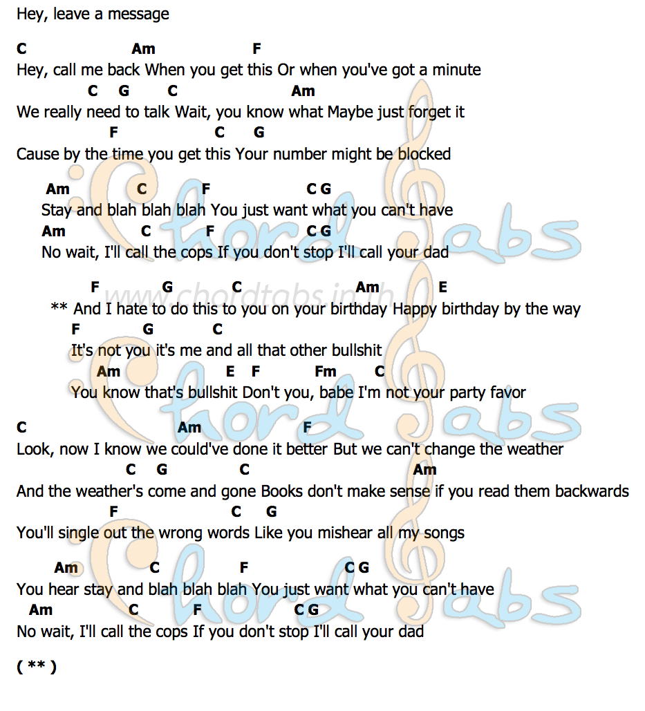 Party Favorคอร์ด คอร์ด Party Favor Billie Eilish