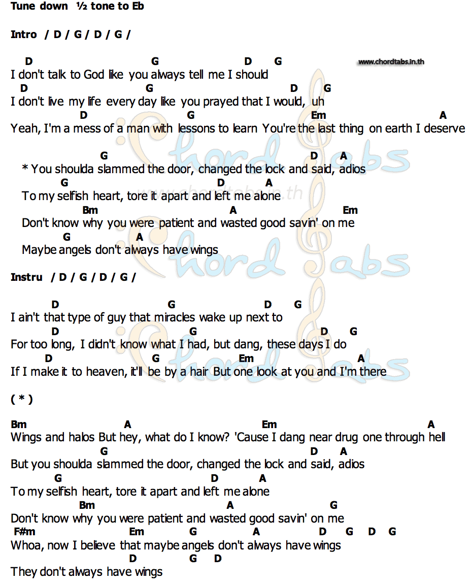 Angelsคอร์ด คอร์ด Angels Thomas Rhett