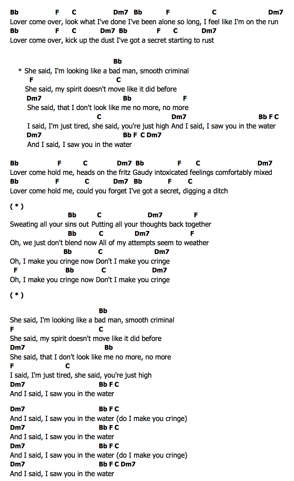 Cringeคอร์ด คอร์ด Cringe Matt Maeson