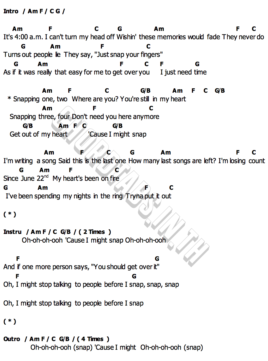 Snapคอร์ด คอร์ด Snap Rosa Linn