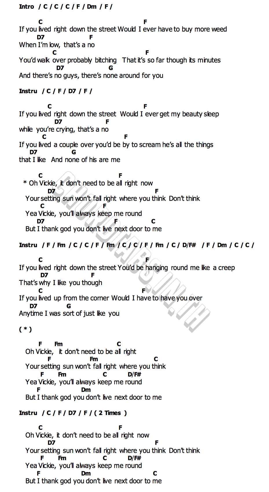 Vickieคอร์ด คอร์ด Vickie Peach Pit