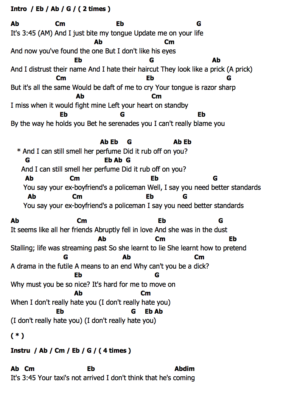 Perfumeคอร์ด คอร์ด Perfume Lovejoy