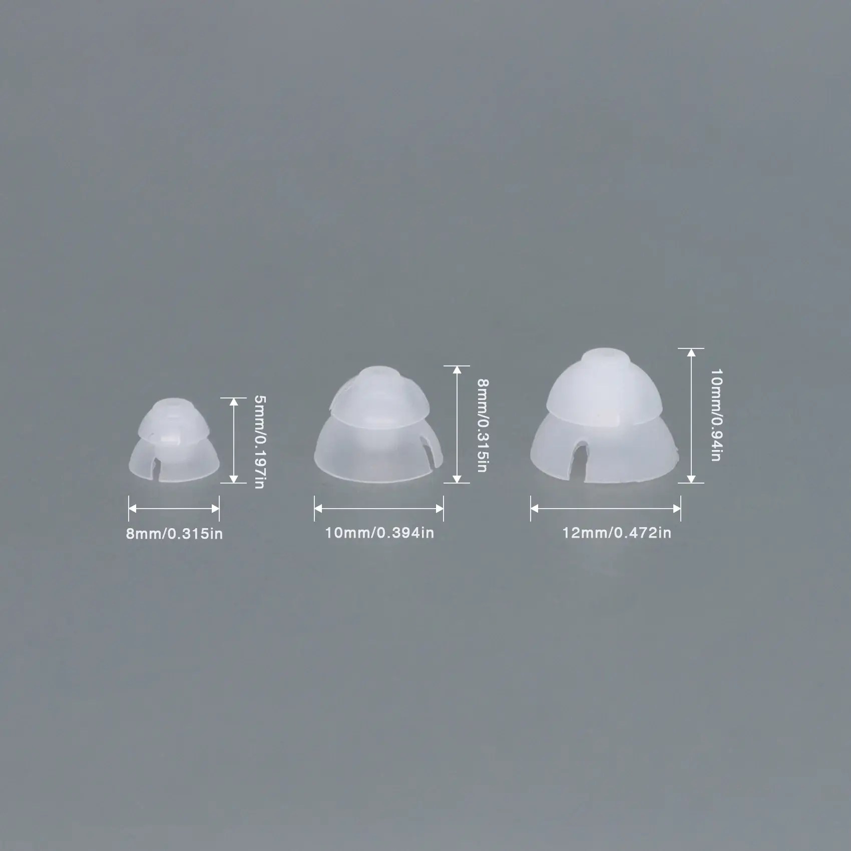 Hearing Aid Ear Piece Double Layer Open Domes 10Pack Comfortable PSAP