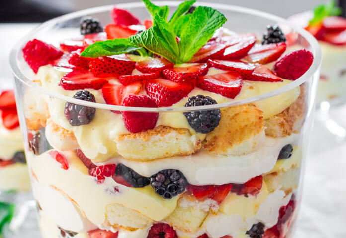 Trifle (English layered sponge cake dessert) Chowcation