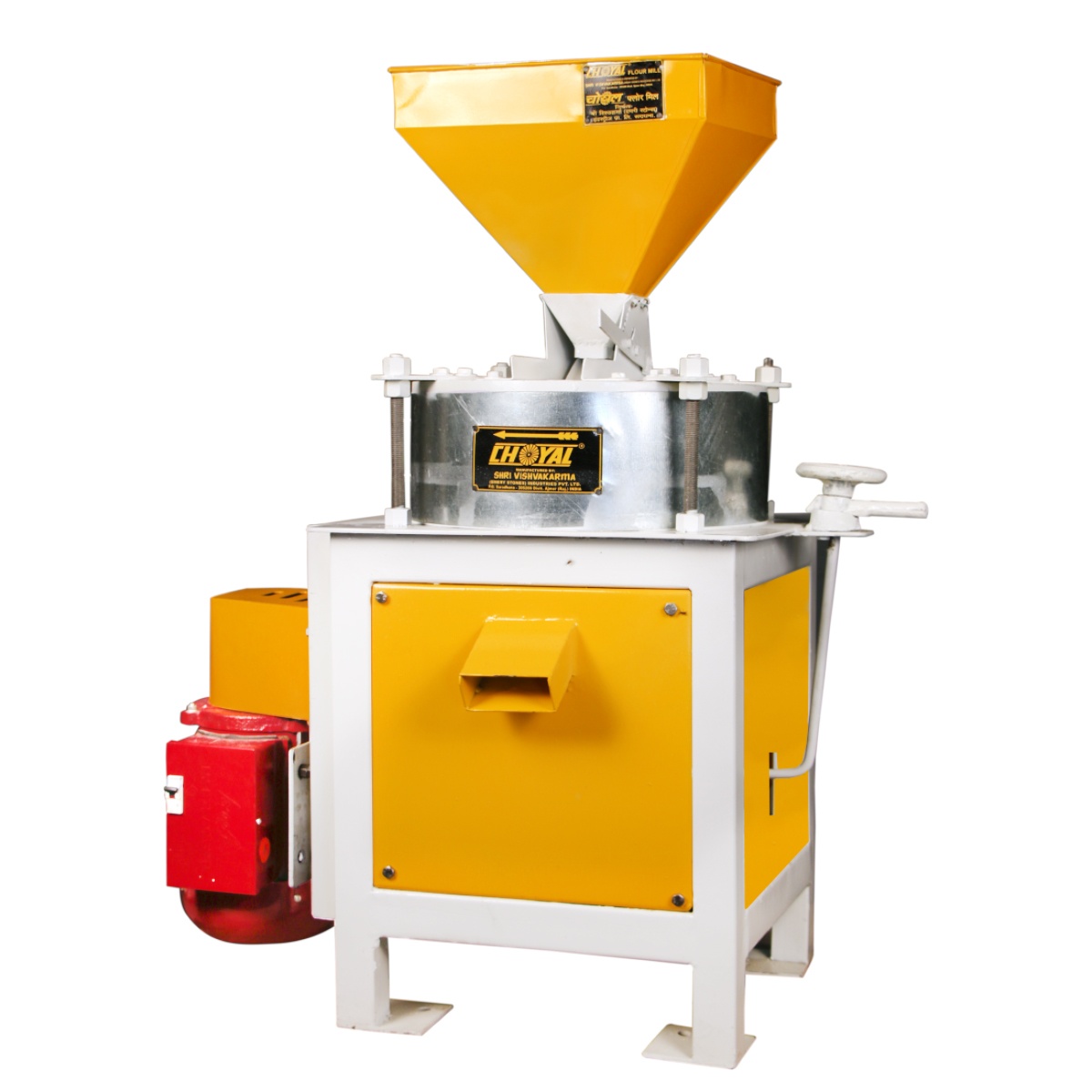 Mini Horizontal Chakki Choyal Emery Stones Flour Mill Turnkey