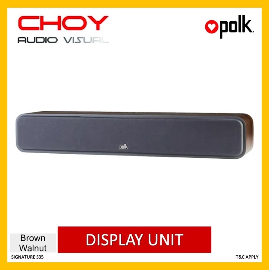 Polk Audio Signature S35 Center Speaker Display Unit - Choy Audio Visual