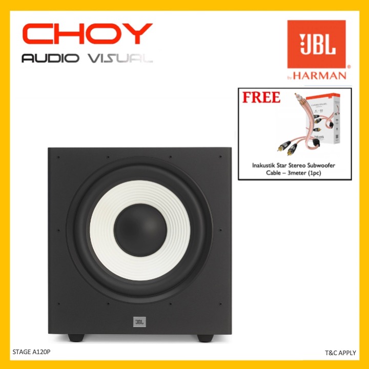 JBL Stage A120P 12" Powered Subwoofer Choy Audio Visual
