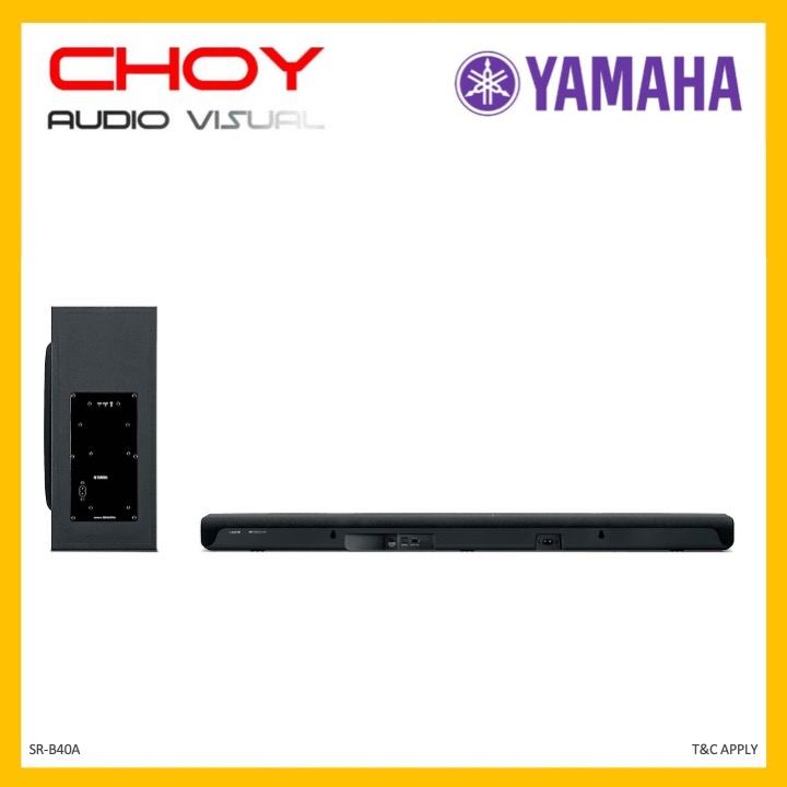 Yamaha SRB40A Dolby Atmos Soundbar with External Subwoofer