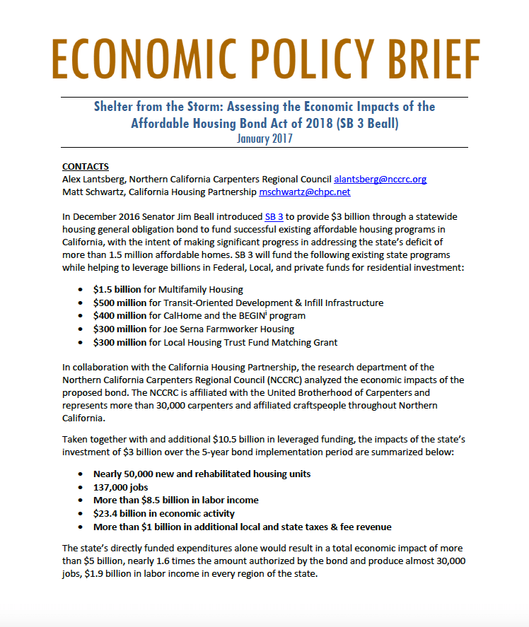 Shelter from the Storm Assessing the Economic Impacts of the